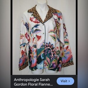 Anthropologie Multicolor Floral Blouse